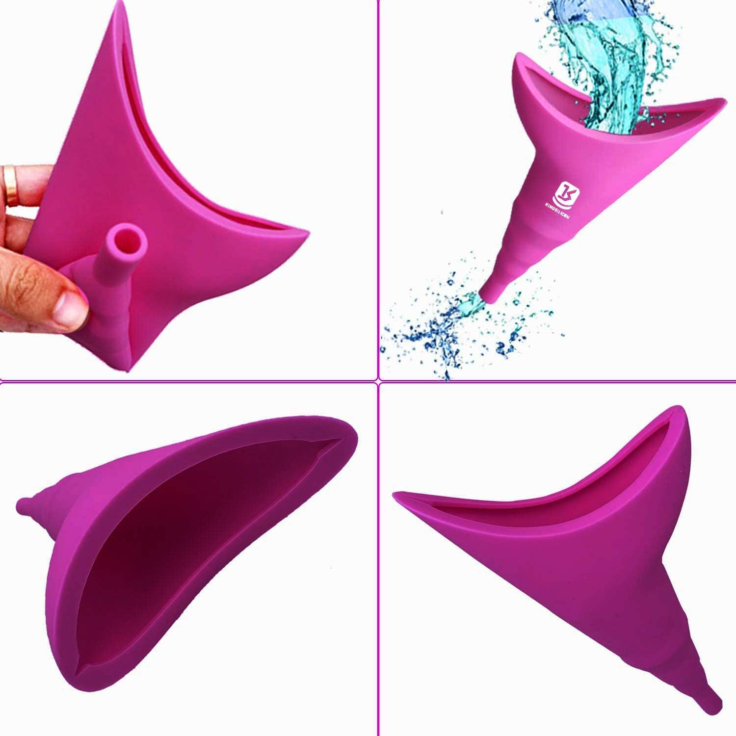 Up To 40% OFF Female Urination Device, Reusable Silicone Female Urinal for Women Standing Up to Pee, Foolproof Portable Womens Pee Funnel for Travel, Festivals, Camping and More with Carry Bag