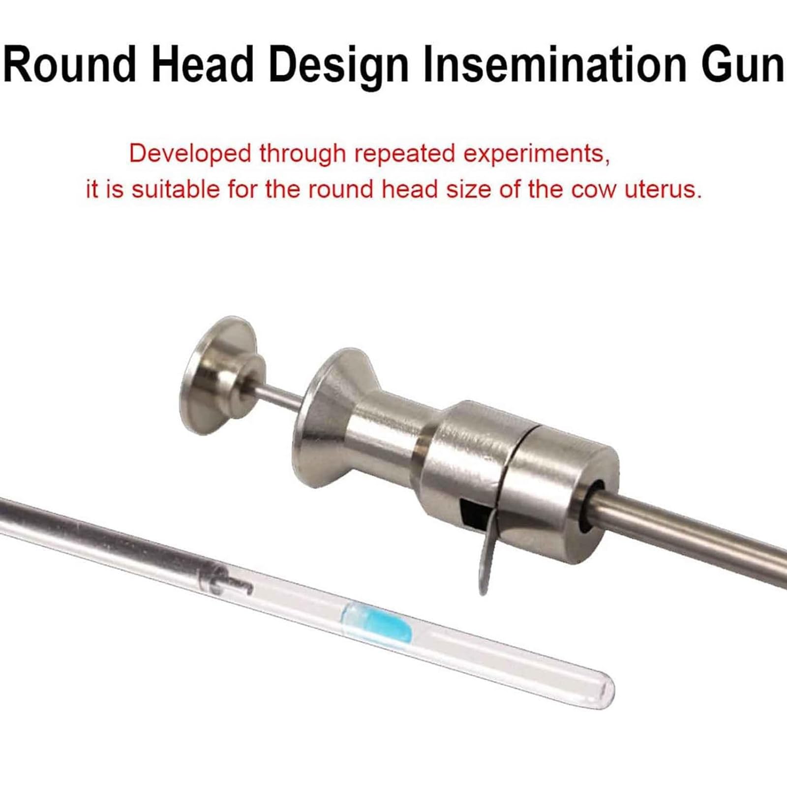 Zestaw do inseminacji dla bydła Pistolet do sztucznej inseminacji wizualnej, zestaw do hodowli weterynaryjnej z obrotowym ekranem kamery dla farmy i rancza, endoskop wizualny Narzędzia