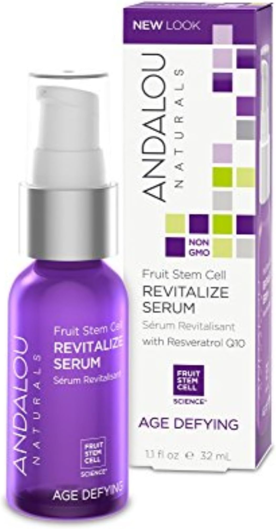 Andalou Naturals Fruit Stem Cell Revitalize Serum, 1.1 Ounce