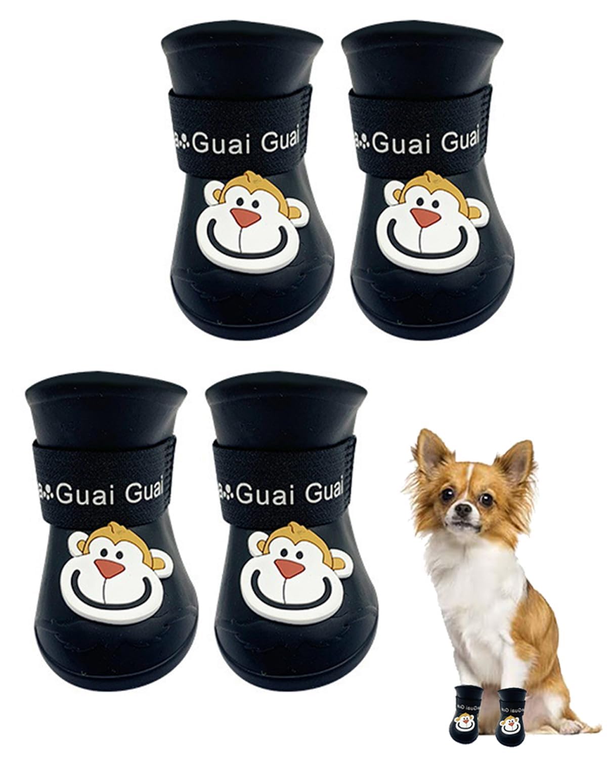 4 PCS Dog Shoes, Shoes for Dogs, Dog Paw Protector, Dogs Shoes for Small Dogs, Silicone Pet Rain Boots Anti Dirty Anti Slip Waterproof Pet Boots, Not Suitable for Large Dogs (3.3cm*4.3cm) (B0DCZP3Q66) Amazon Price History, Amazon Price Tracker