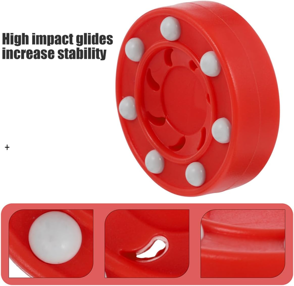 Outanaya 2pcs Reusable Ice Hockey Puck Roller Hockey Puck Street Bulk Indoor Parts Balls