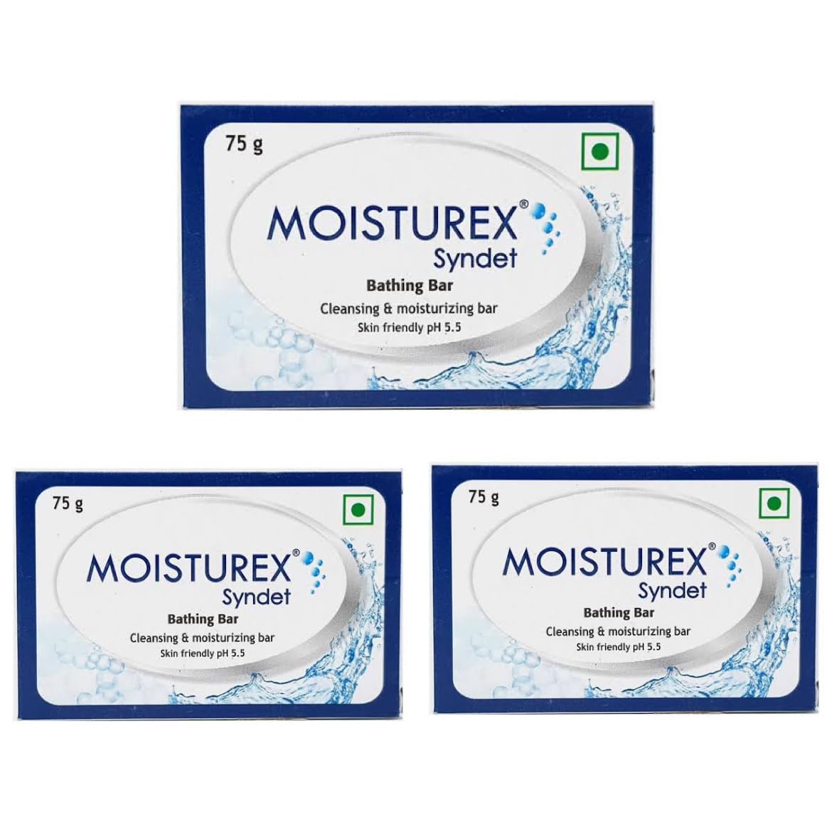 Moisturex Syndet Bar 75gm Pack of - 3