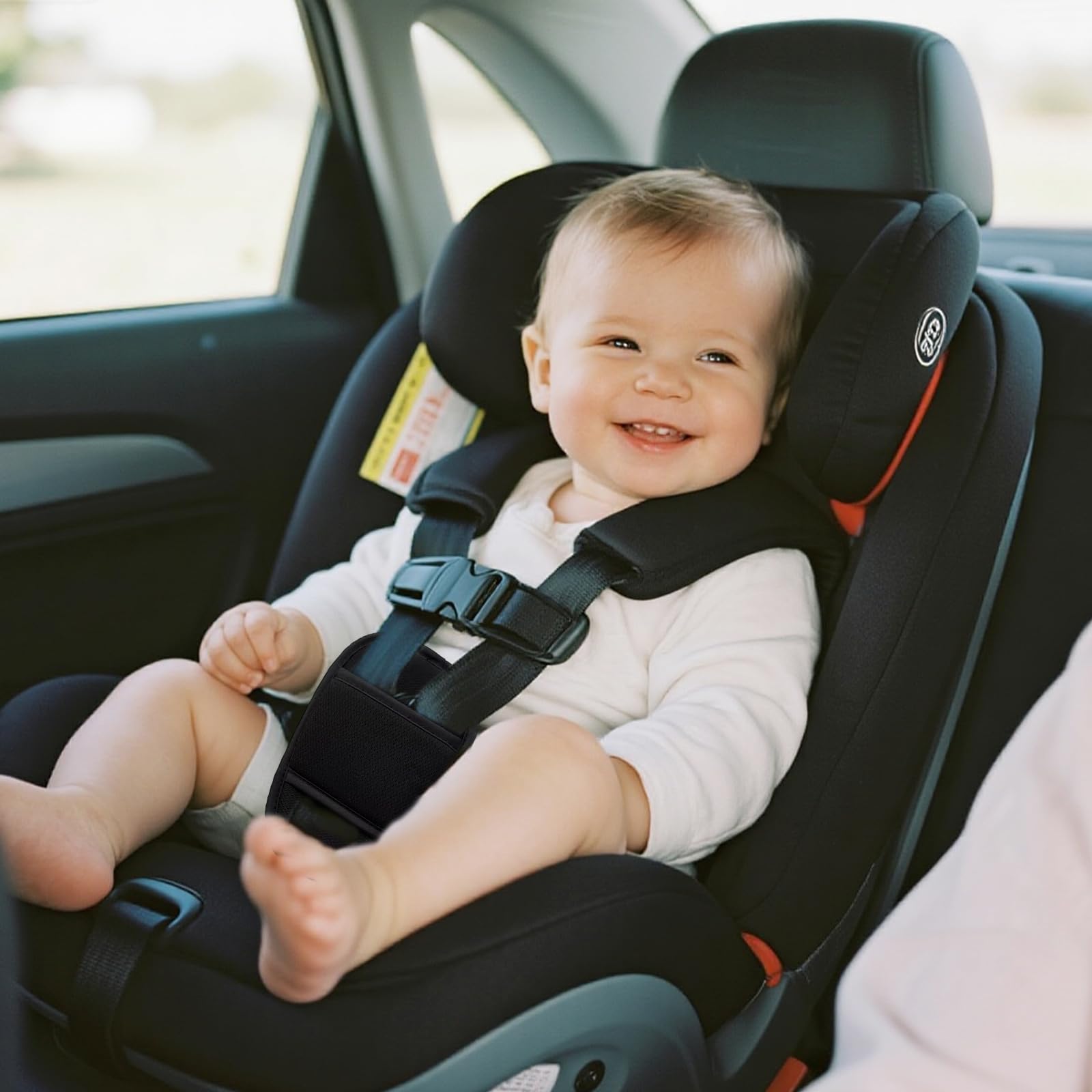 2 Pezzi Para-Inguine per Passeggino Bebè, Para-Inguine Comfort Universale per Neonati, Bambini Piccoli e Bambini, Cuscino Cintura Passeggino per Seggiolino