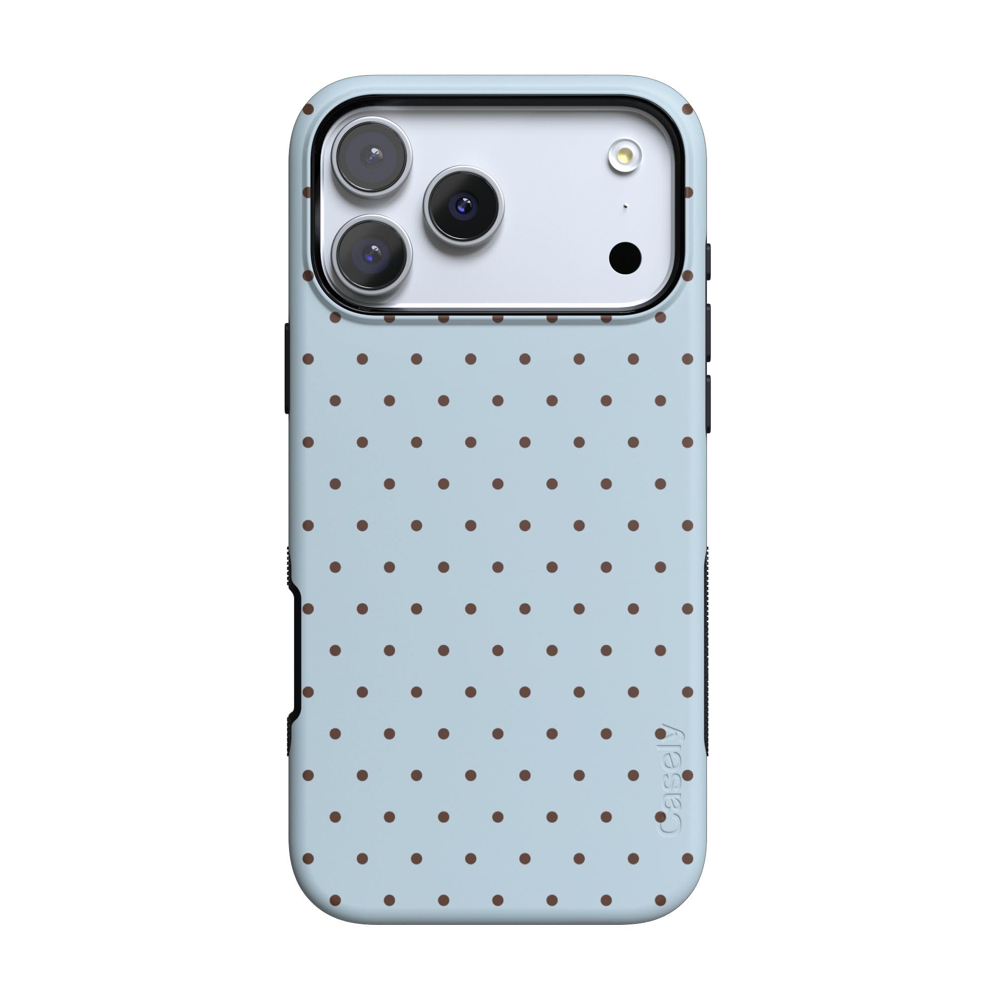 iPhone 18 Pro Max Case | On the Dot | Blue & Brown Polka Dot | Bold Protective Design | C…