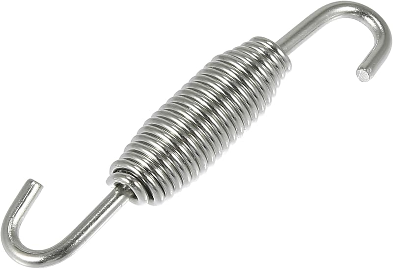 Motoforti Motorcycles Universal Exhaust Pipe Spring 65mm 2.6" Stainless Steel Exhaust Pipe Spring Hook Modified Accessory