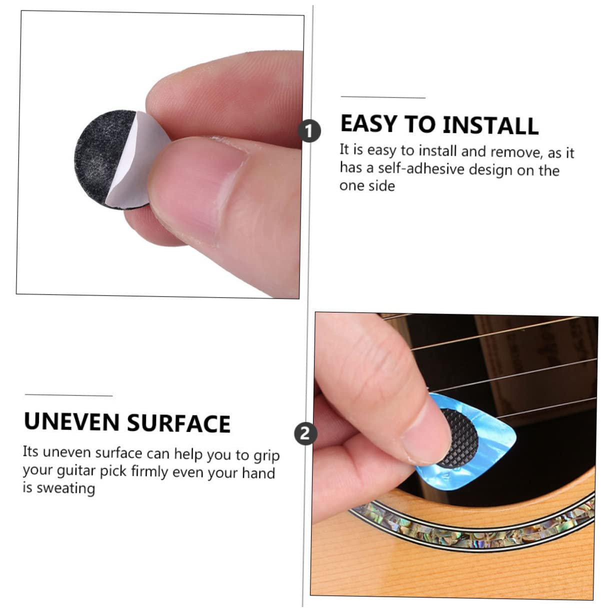 VICASKY 160piezas Agarre De Goma Para Púas De Guitarra Accesorios Prácticos Para Soporte Antideslizante Para Púas De Guitarra Eléctrica De Usar y