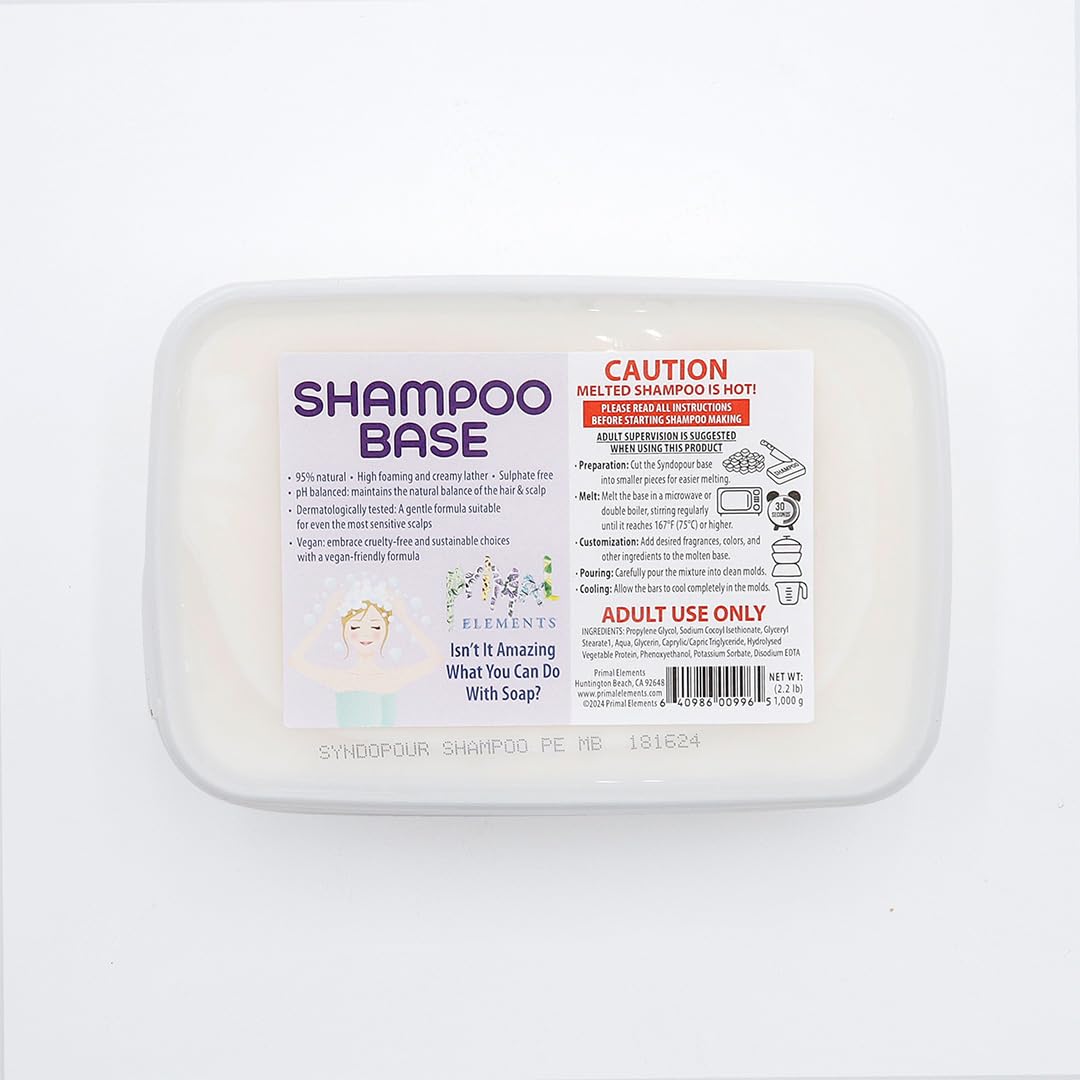 Primal Elements Melt and Pour Shampoo Base - 2lb