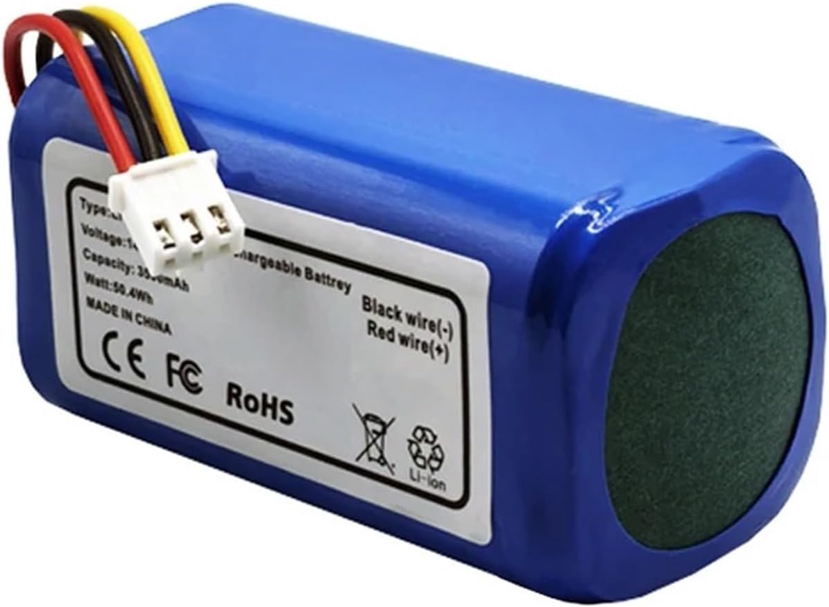 4S1P 14.4v 3500mAh Li-ion Battery Side Brush Filter, Compatible For ABIR, X5 X6 X8 R20 Robot Vacuum Cleaner(1pcs)