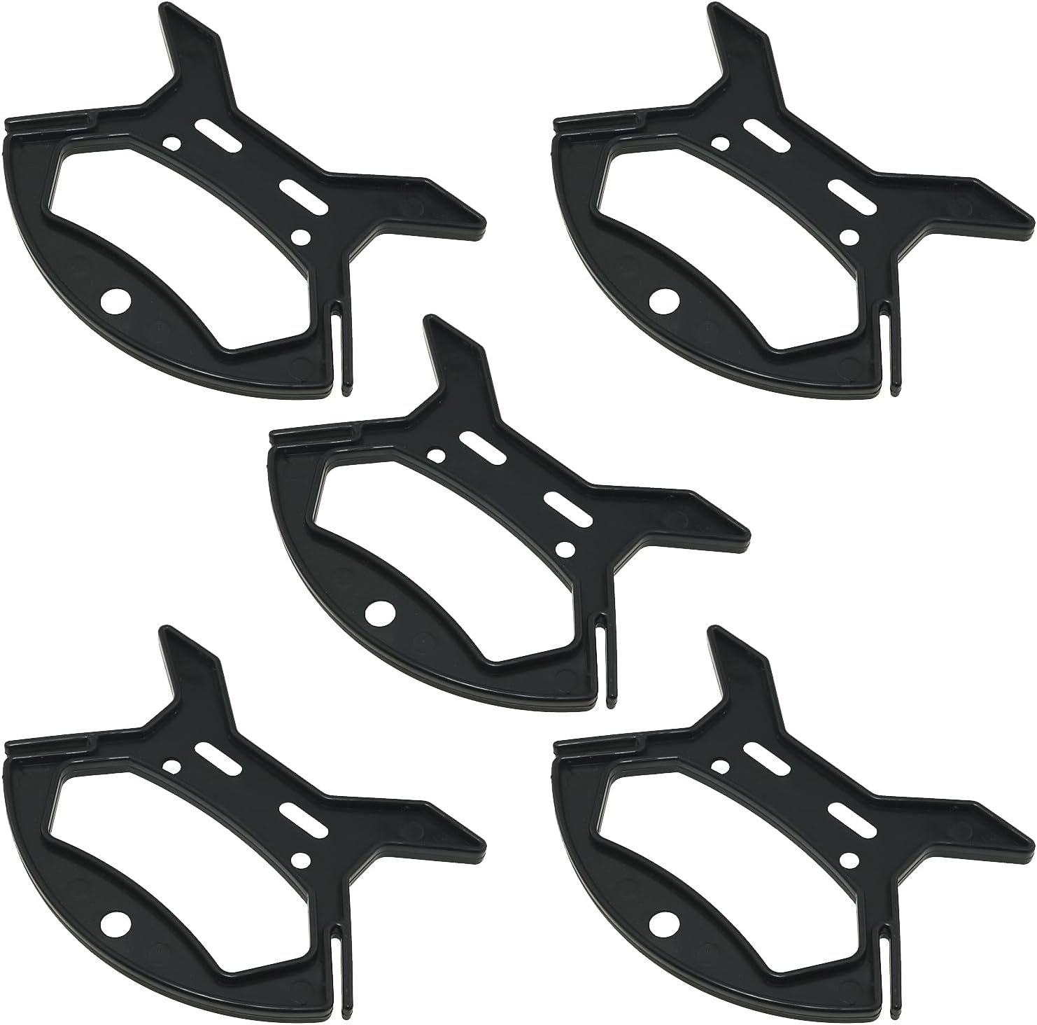 5PCS Nylon Rope Winder with No Rope Included 11.2x9.1cm Cord Organizer Power Strip Cord Reel Suitable for Organizing String Lights Charging Cables Fishing Lines Black