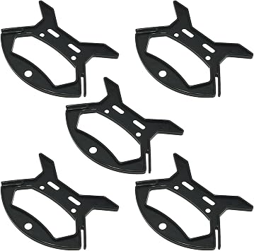5PCS Nylon Rope Winder with No Rope Included 11.2x9.1cm Cord Organizer Power Strip Cord Reel Suitable for Organizing String Lights Charging Cables Fishing Lines Black
