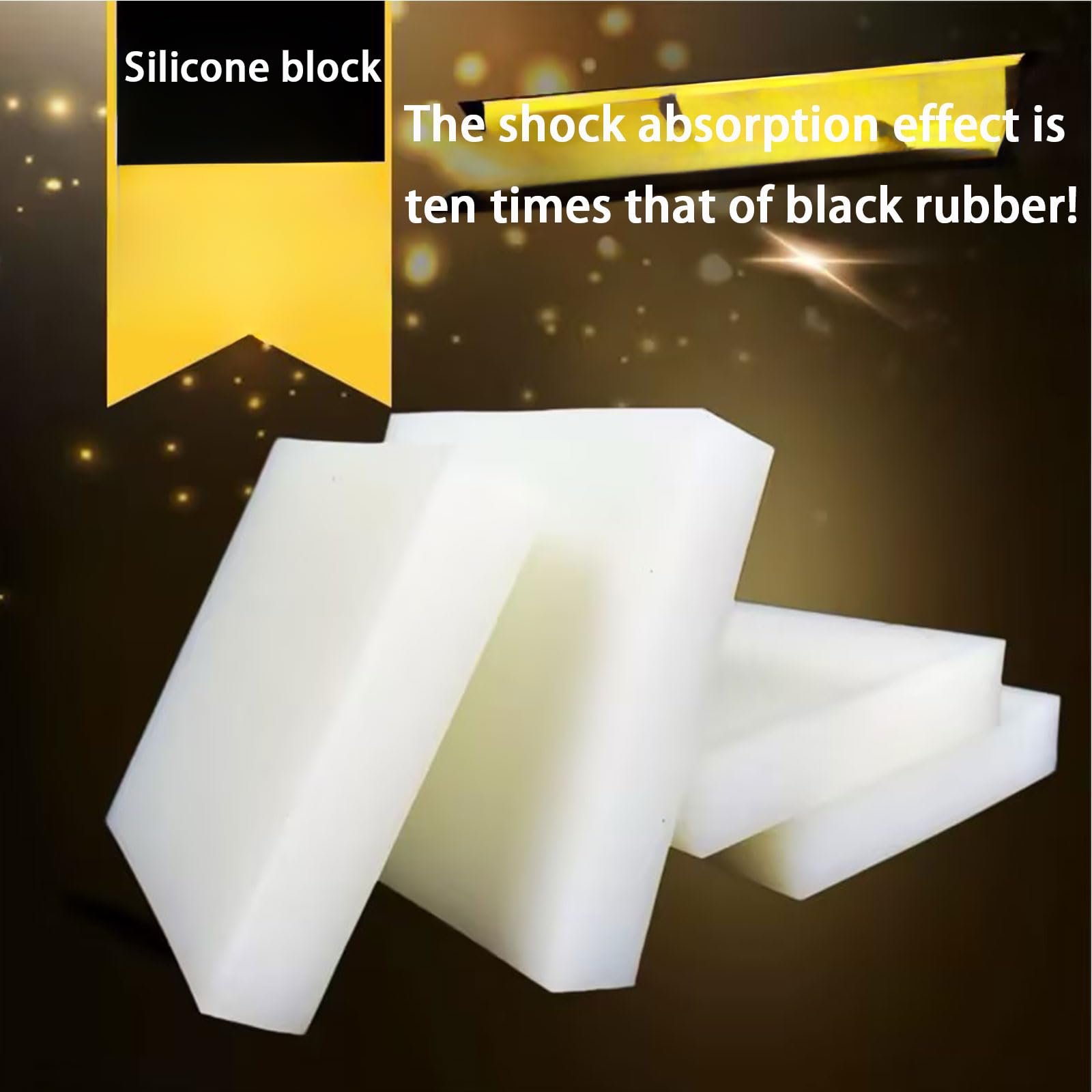 Blocco di Silicone Premium – Resistente al Calore per DIY, Artigianato, Stampaggio e Industria – Flessibile e Durevole,5PCS 100mm*100mm*15mm