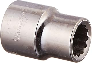 Armstrong 11-111 3/8-Inch Drive 12 Point Standard Socket, 11/32-Inch