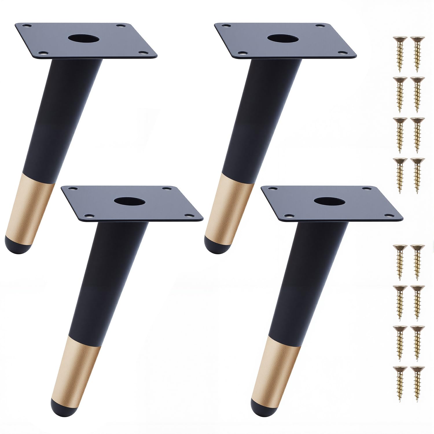 Patas de armario de metal de 15cm para elevar tus muebles y limpiar con facilidad