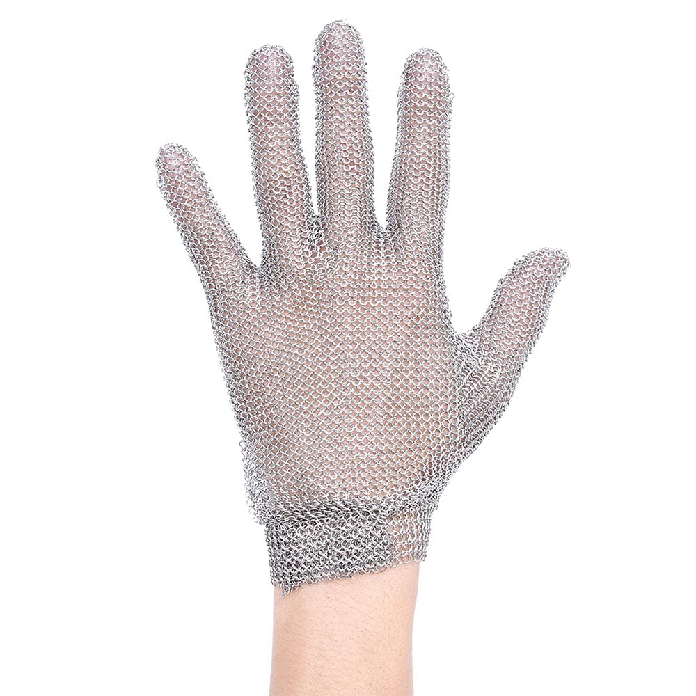 Chainmail Glove, Grey,Silver - Image 3