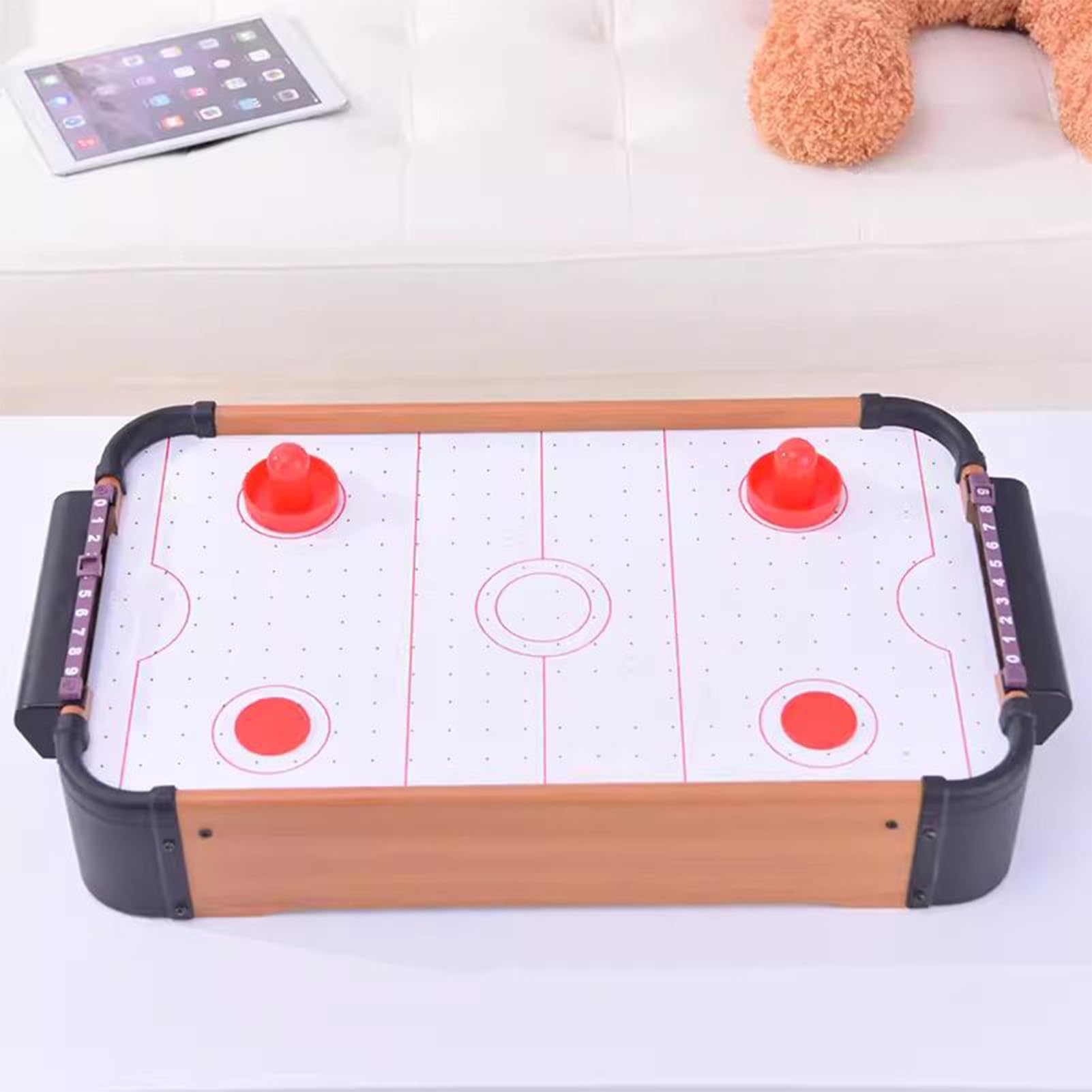 Tavolo Air Hockey Versione Legno Due Giocatori | Hockey Air Soggiorno Stile Arcade Per Festa Di Compleanno Di Natale E Capodanno Per Adolescenti