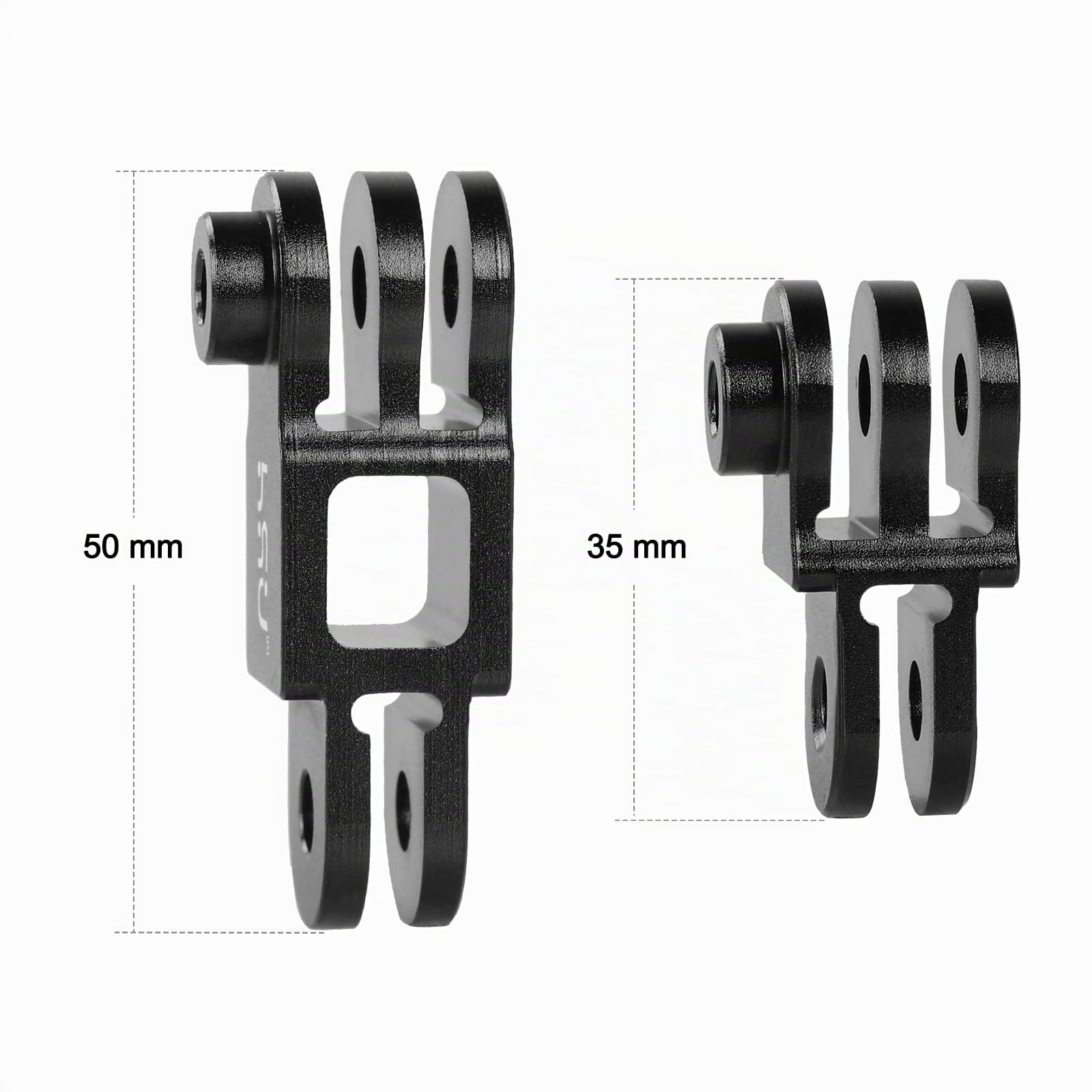HSU Bras d'Extension GoPro, Support d'Extension Ajustable en Alliage d'Aluminium pour Les Caméras d'action Hero 12/11/10/9/8/7/6/5/4/3
