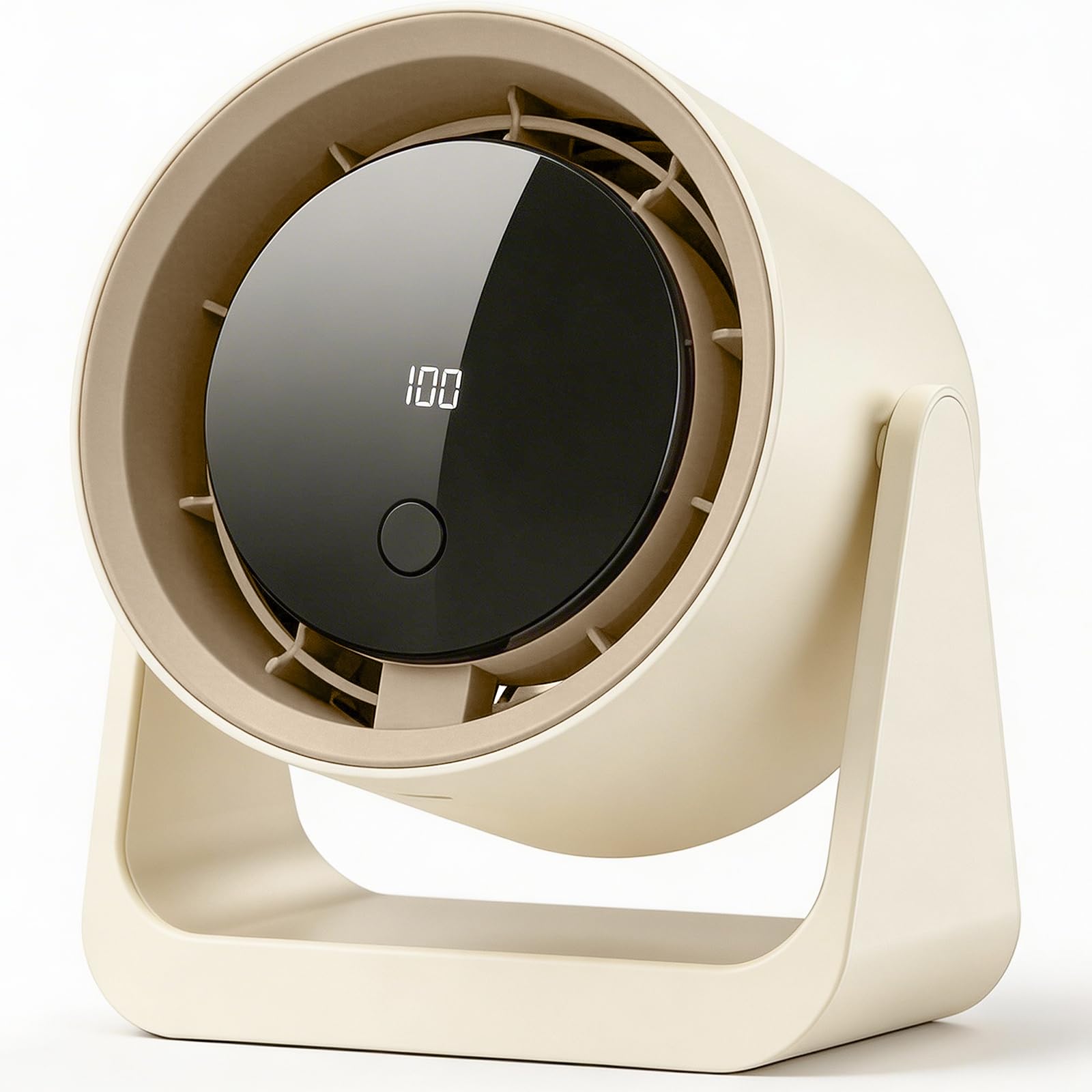 Fashioz USB Desk Fan, Desktop Fan with 100-Level Stepless Speed Adjustment & LED Display & 3/6/9H Timer, 180° Rotatable Table Fan for Bedroom, Office, Home, Kitchen — image 1