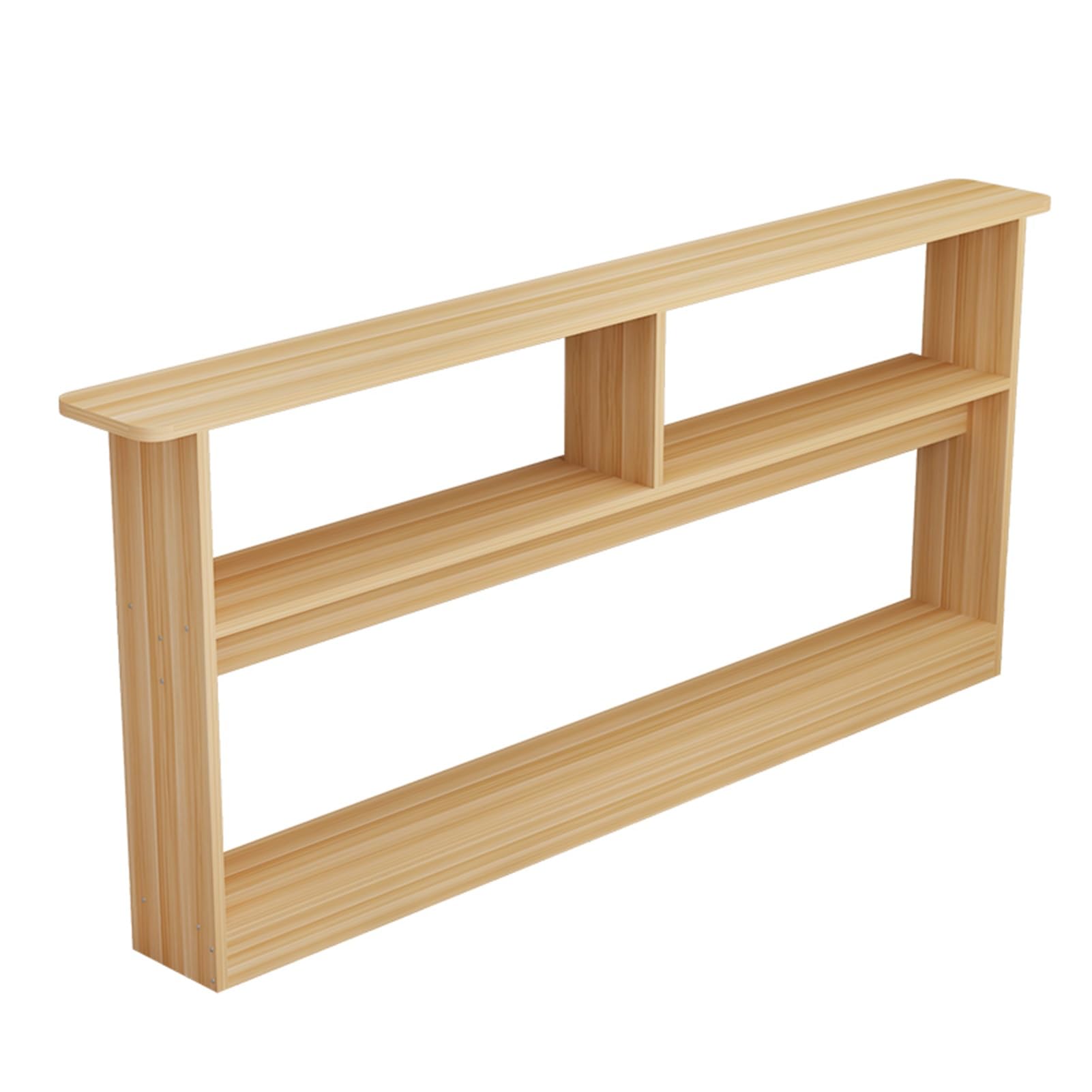 Consolle retrò in legno con retro divano, tavolo da ingresso stretto a 3 strati, design salvaspazio per piccole stanze, 99,8 x 15 cm (colore legno), decorazione elegante