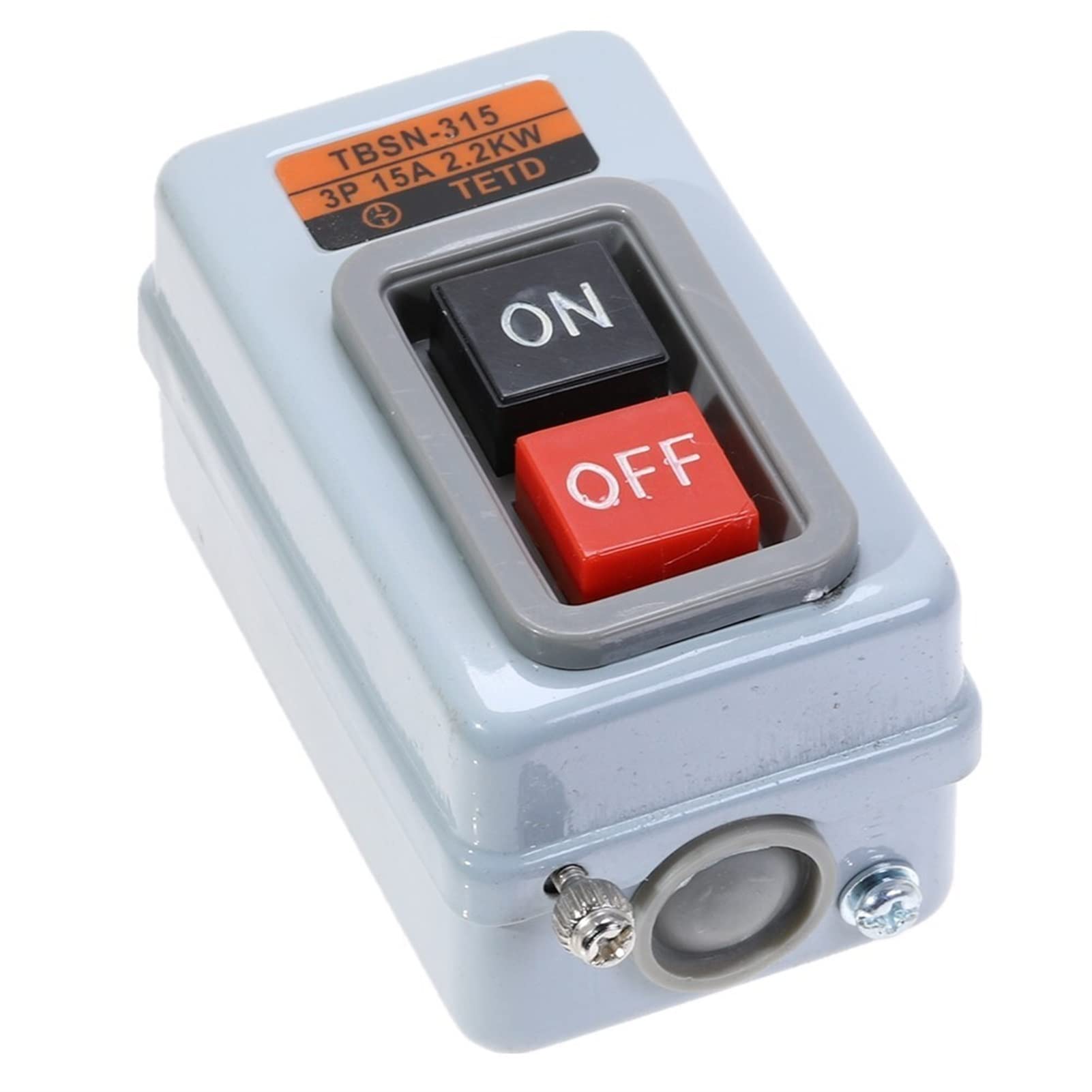 Bouton poussoir triphasé interrupteur pour commande de pompe et scie 380V - 8