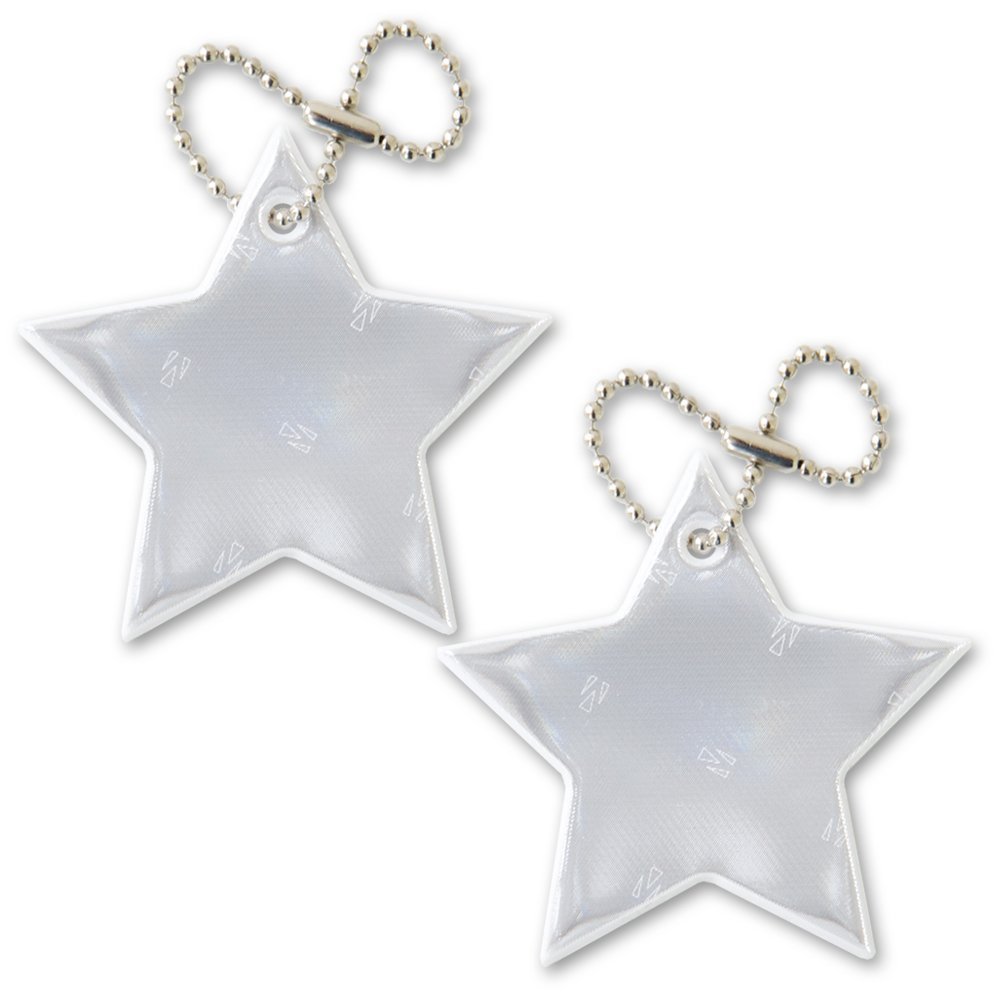 funflector Safety Reflector - Star - White - 2-Pack