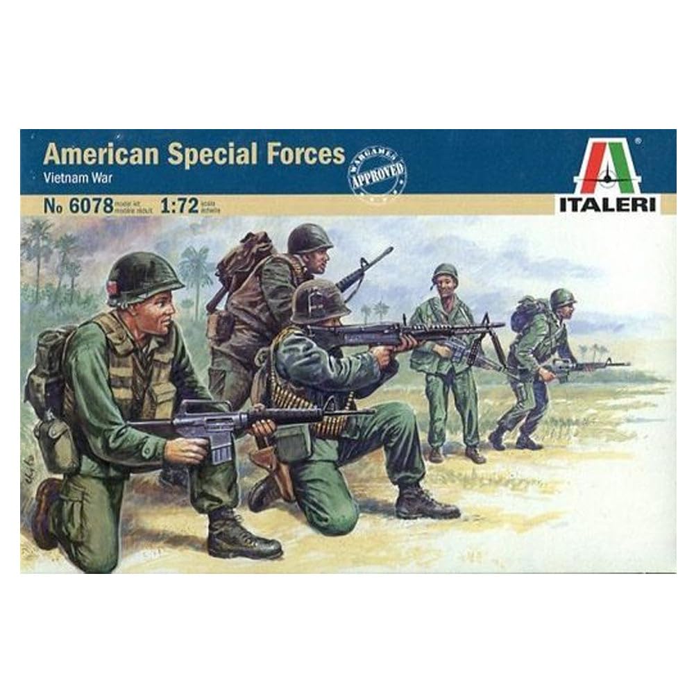 ITALERI Vietnam War US Special Forces 6078 1:72 Model Kit Figures