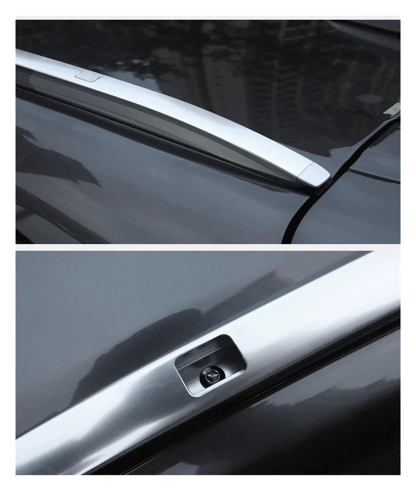 Roof Racks Aluminum Alloy Car Roof Rack Cross Bar For Mazda For CX-5 CX5 2016-2025 Rails Bar Luggage Carrier Bars Top Racks Rail Boxes Aluminium Roof Bars(Rack bright black) — view 4