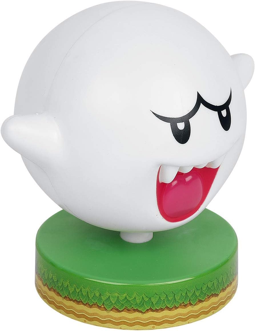 Taraf view of Paladone Boo Mini Lamp showing the base and switch