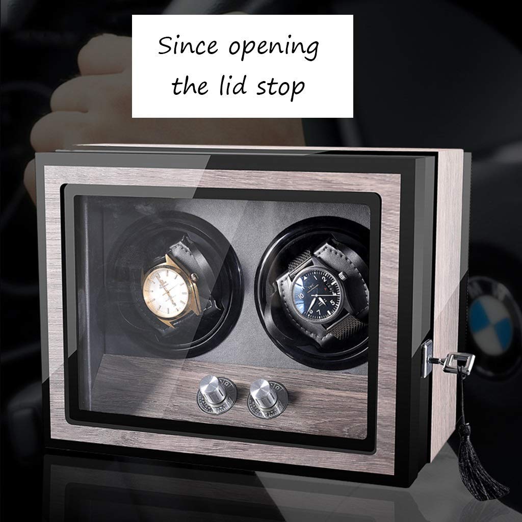 Guarda Winder, Moto motorino di Raccolta Ultra silenziosa di avvolgimento Automatico 2+0 Orologi Meccanici Scatole di avvolgimento Watch Display Scacco