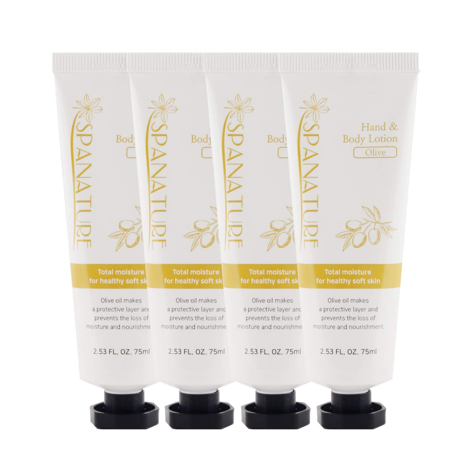 Amazon.com: Spanature Olive Hand & Body Lotion Travel Size Selection, 4