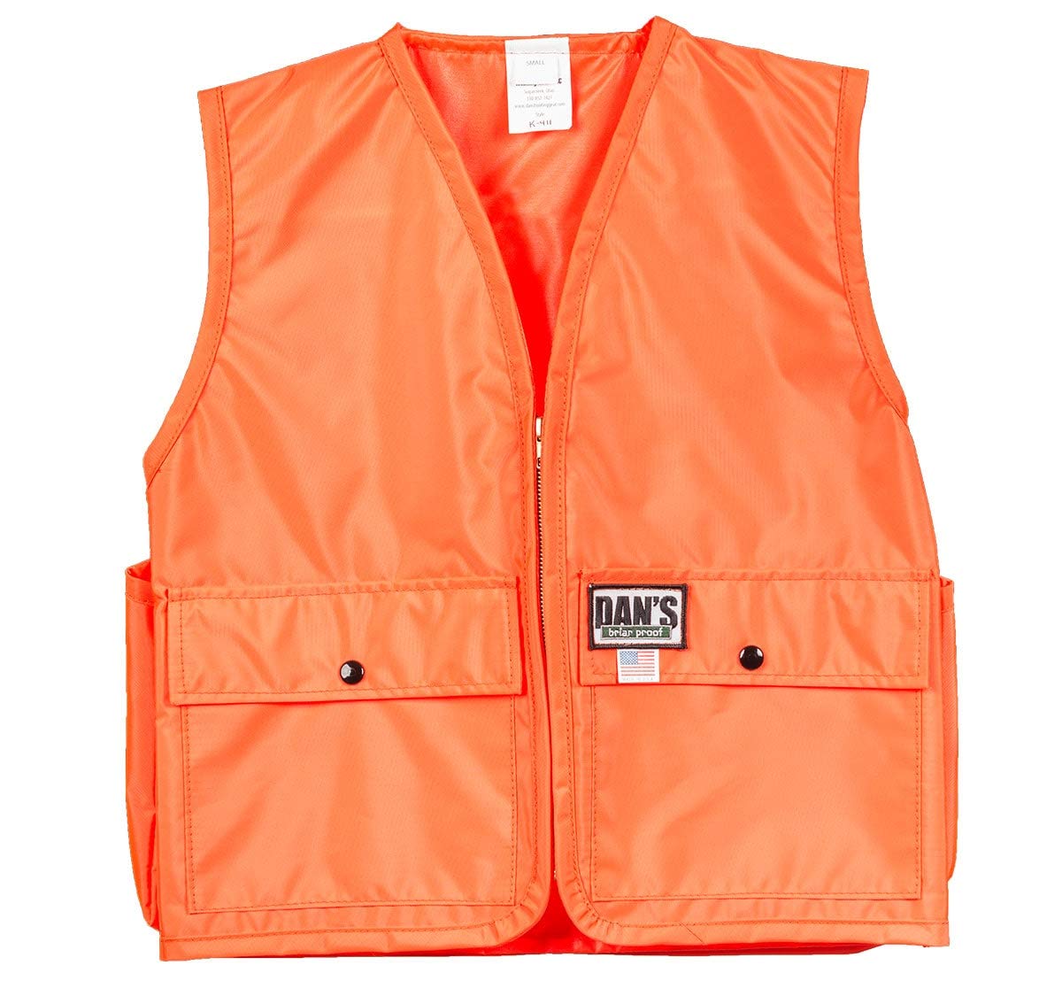 DAN'S Hunting Gear, LLC Kid's Blaze Orange Vest, Made in U.S.A. (Large | 12-14)