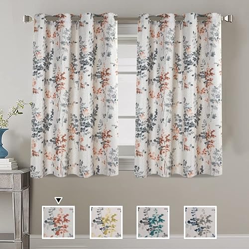 Miniatura 179 de H.VERSAILTEX Cortinas opacas de lino de 96 pulgadas de largo con aislamiento térmico para oscurecer la habitación, cortinas de lino con textura