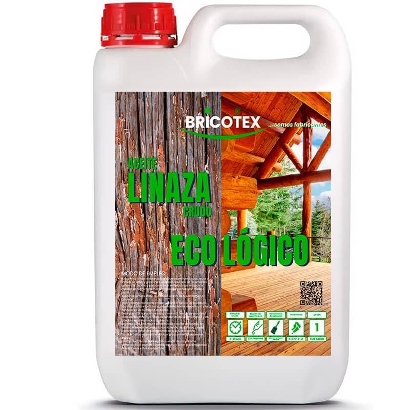BRICOTEX Aceite De Linaza Para Madera Crudo Bricotex (5 LITRO)