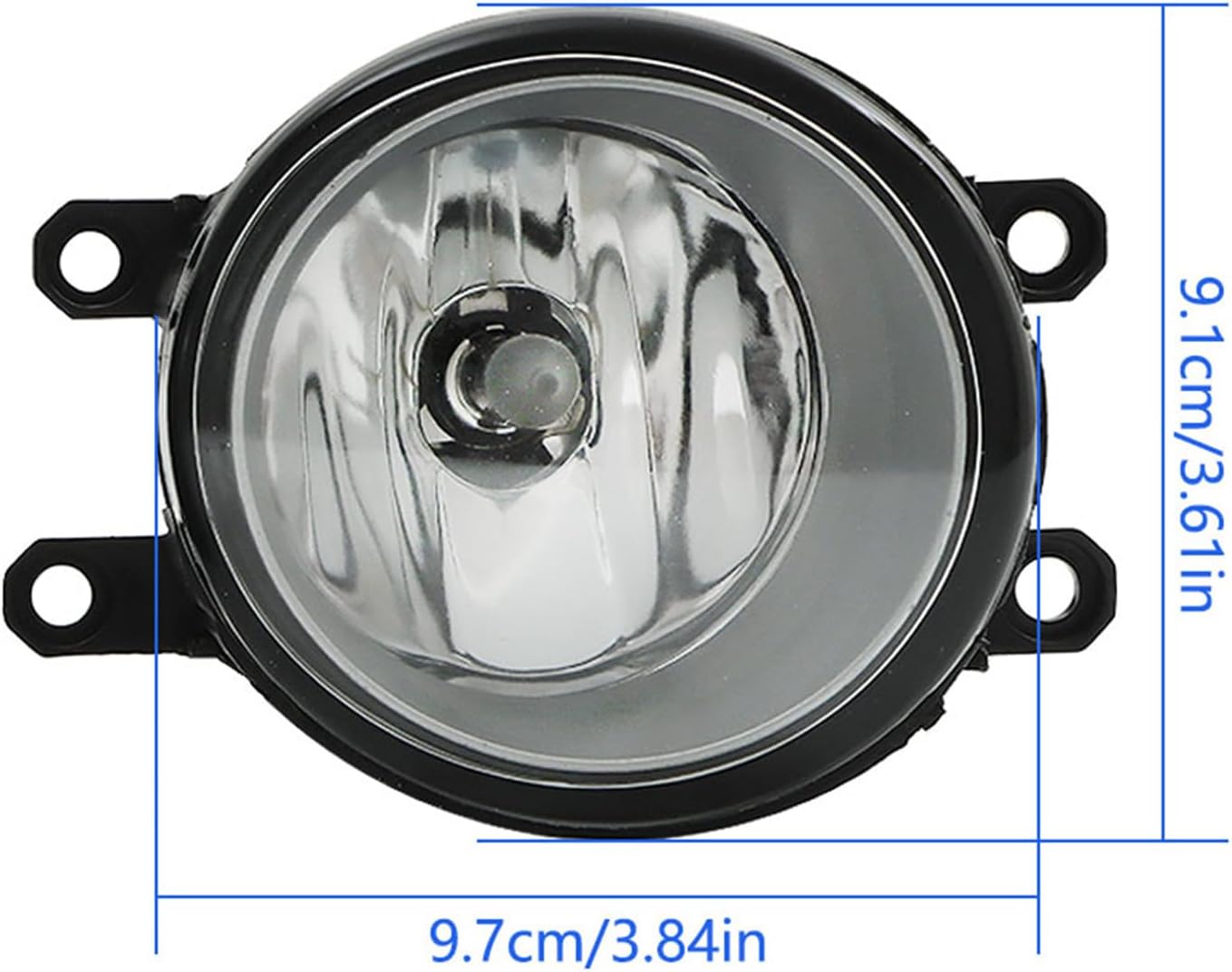 waltyotur 2Pcs Replacement for Yaris 2012-2014 Front Bumper Fog Lights Replacement for SC2592100 SC2593100 Driver Left and Passenger Right Side Fog Lamps Assembly with Wiring Harness & Switch Kit