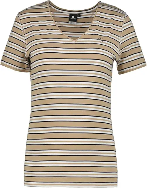 Luhta KIVIHAKA Yoga Puder für Damen - Atmungsaktives 4-Wege-Stretch T-Shirt