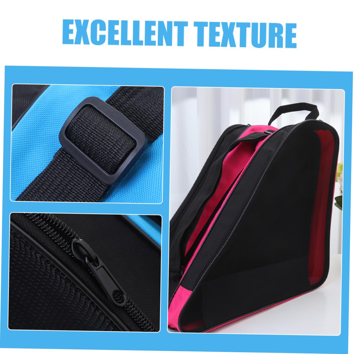 2 per Resistente Alluso Contenitore Traspirante per Scarpe Pattinaggio Bambina Custodia e Facile per Trasporto Outdoor