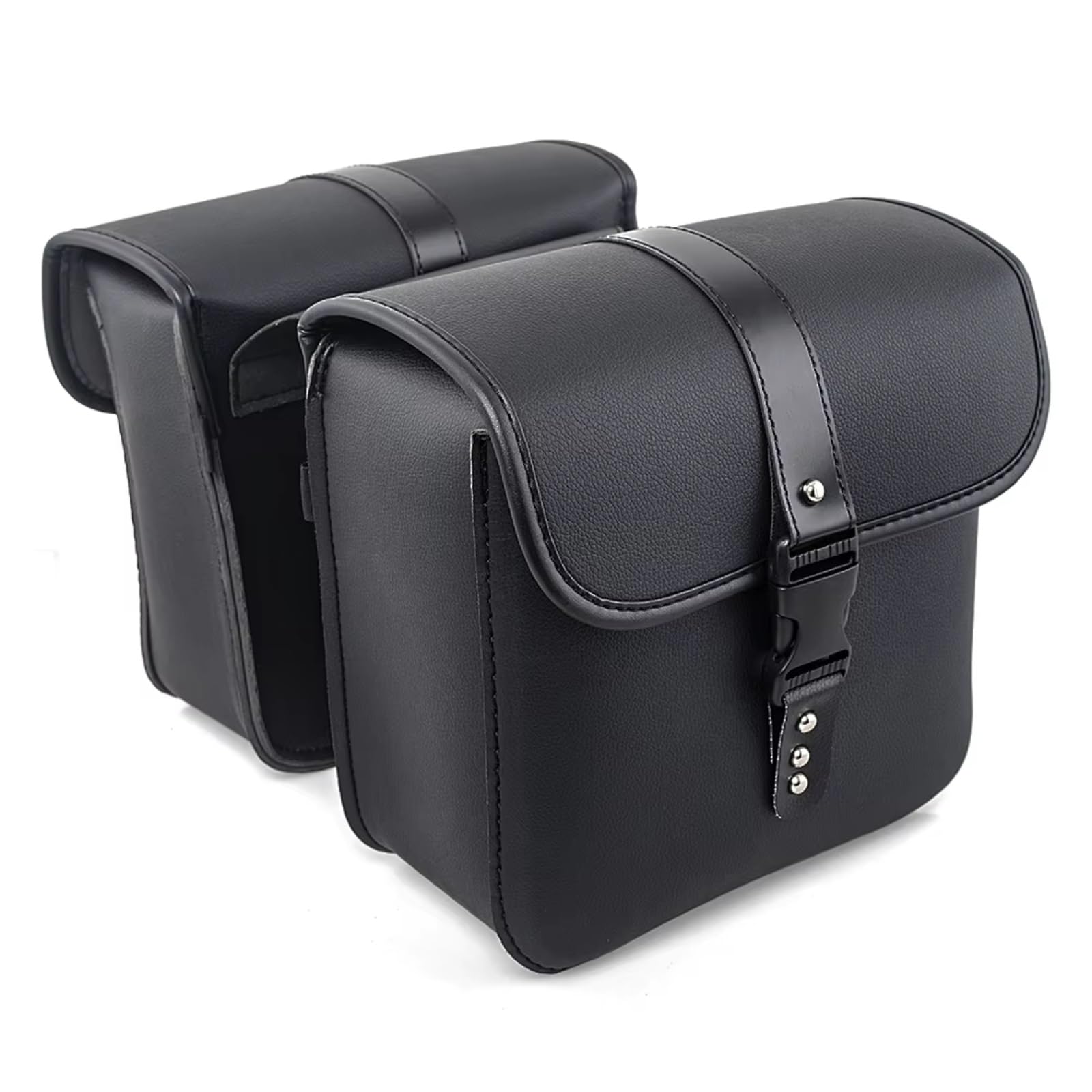 Compatibile Con Sportster XL883 XL1200 XL 883 1200 Borse Laterali Per Moto Bagagli Borsa Da Sella In PU Per Attrezzi Sacche Moto(Black)