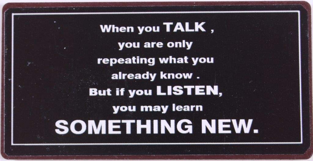 Decorative Fridge Magnet for Home When you talk... 5cm x 10cm