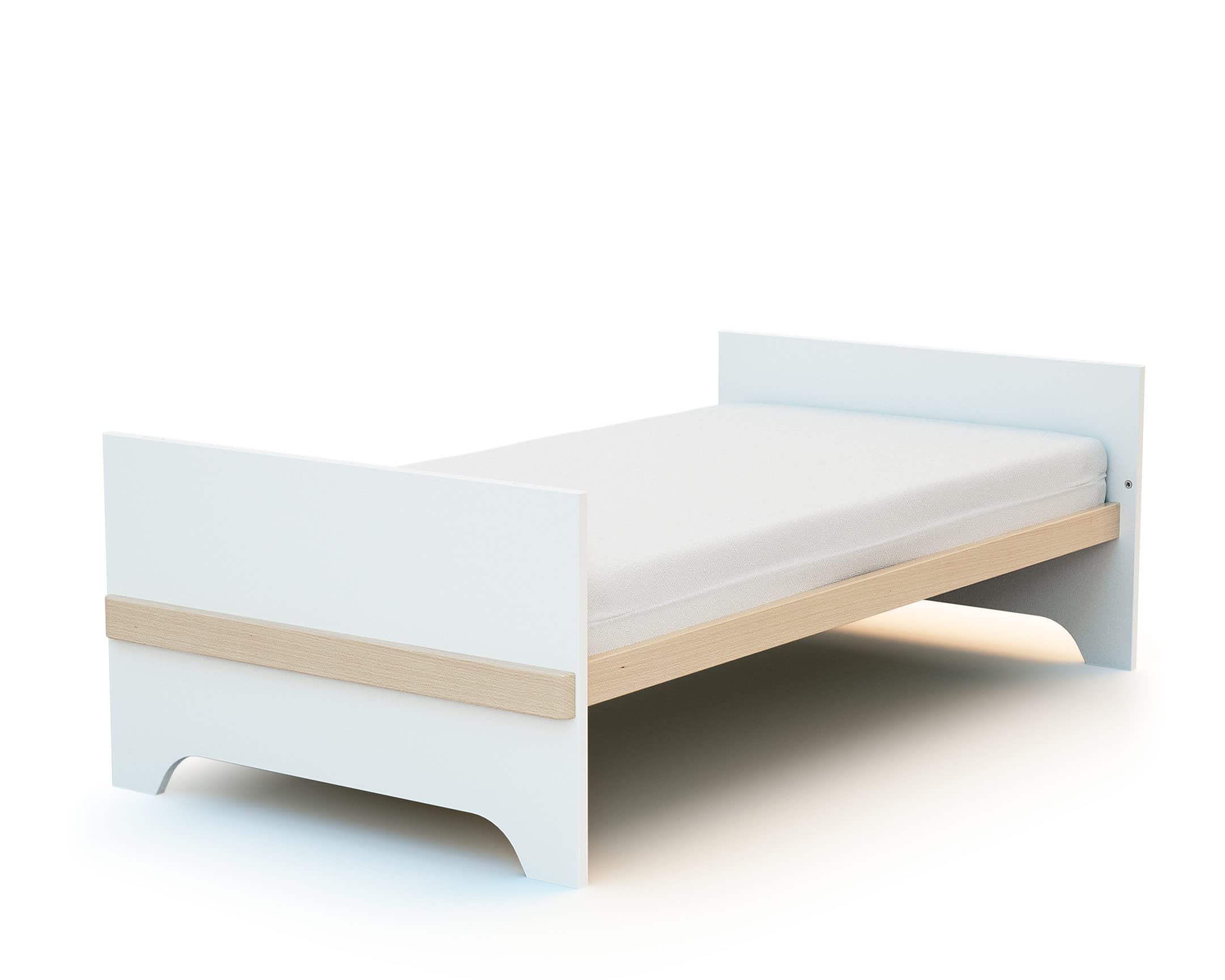AT4 - Habitación bebé completa CARROUSEL madera - Blanco/Haya Barnizada - 70 x 140-147,5 x 78 x 93,5/79 x 65,5 x 94/51 x 96 x 176 cm