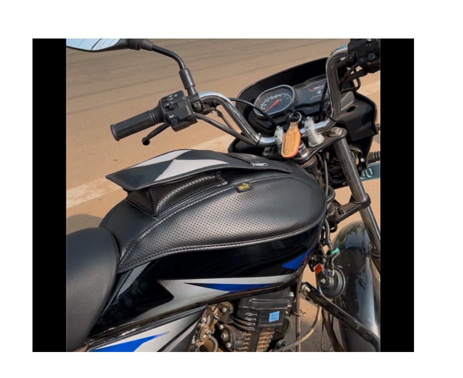SANJEEB SEAT COVER,s Tank Cover of Bajaj Platina (Black)-image-27