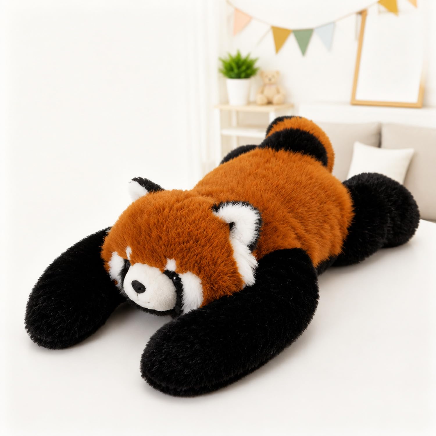 Heyhaho Weighted Plush Animals, Weighted Plush Teddy，Red Panda：30CM
