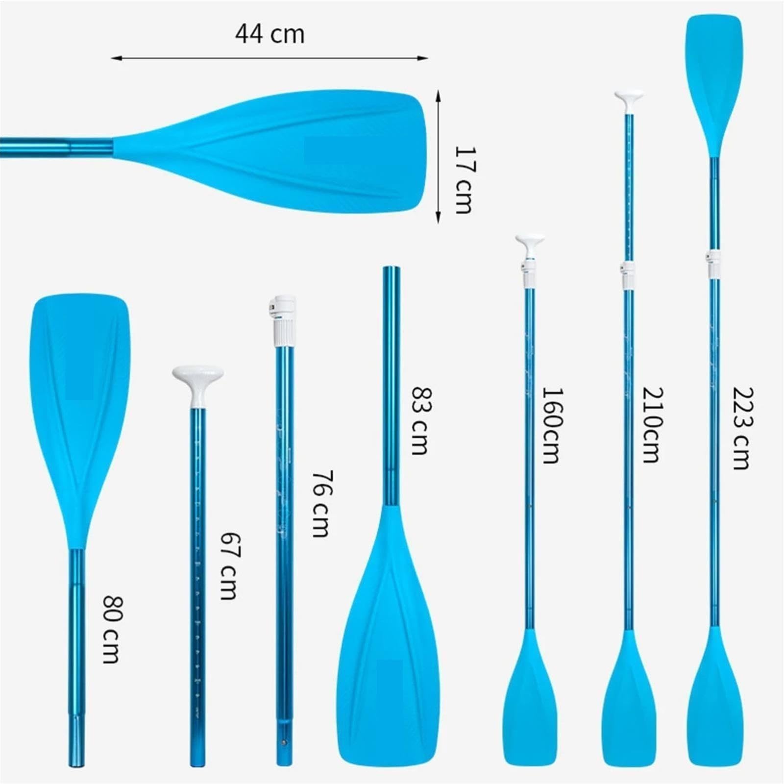 Pala De Kayak Remo de Sup 4 Piezas aleación Aluminio Ajustable