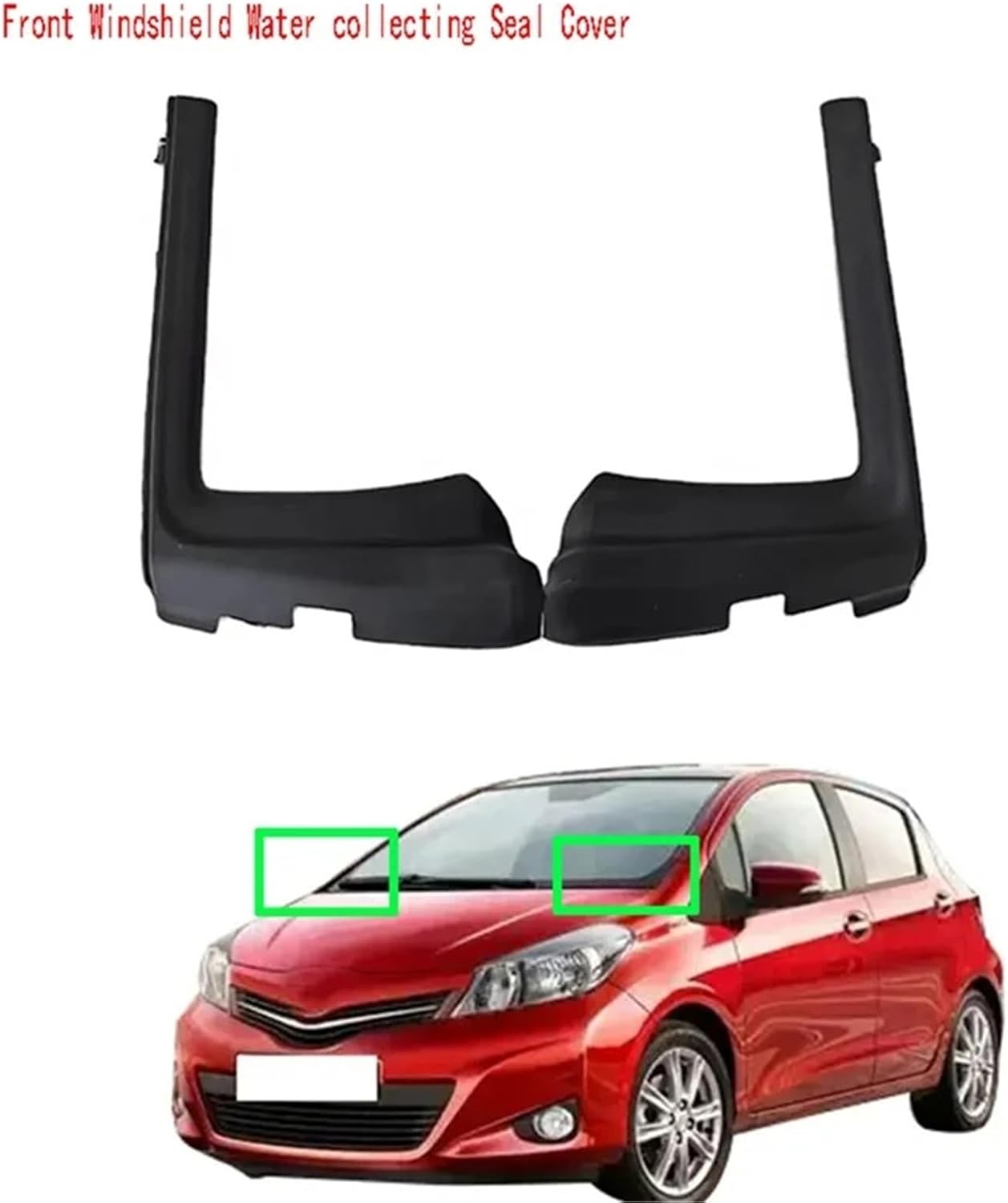 Wiper Side Cowl Cover Trim Panel 2X for Toyota for Yaris Vitz NSP130 2015-2017 Front Windshield Water Collecting Seal Cover