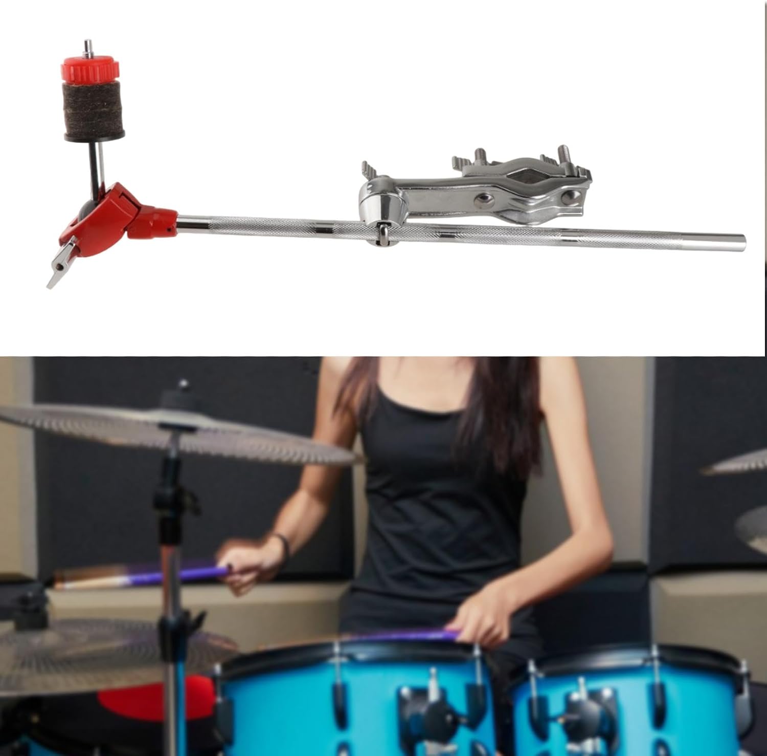 Drum Cymbal Stand Pdp Cymbal Arm Versatile Heavy-duty Cymbal Booming Brake Tilt Attachment Practice Device for Performances