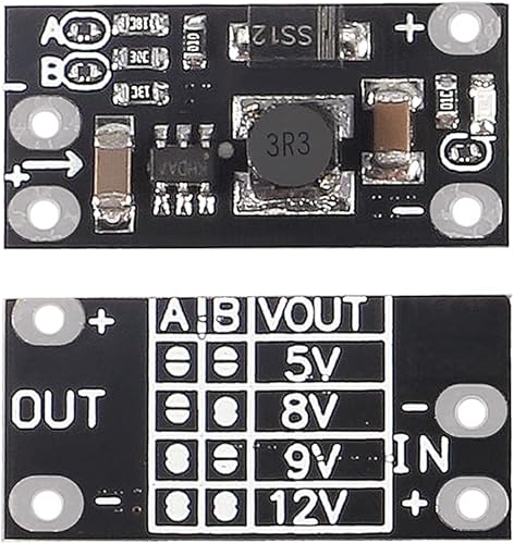 Miniatura 2 de AITRIP 20 unids 1.5A multifunción Mini Boost Module Step Up Board 3.7V a 5V 8V 9V 12V Step Up Board con indicador LED para DIY módulo de voltaje