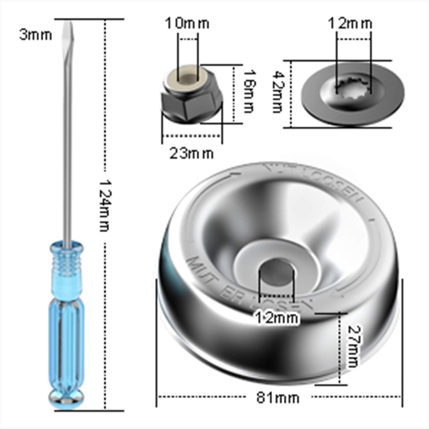 CISNO Set of 4Pcs Gardening Machine Lawnmower Blade Adapter Attachment Maintenance Washer Kit Replacement for STIHL String Trimmers Brush Cutter : Patio, Lawn & Garden