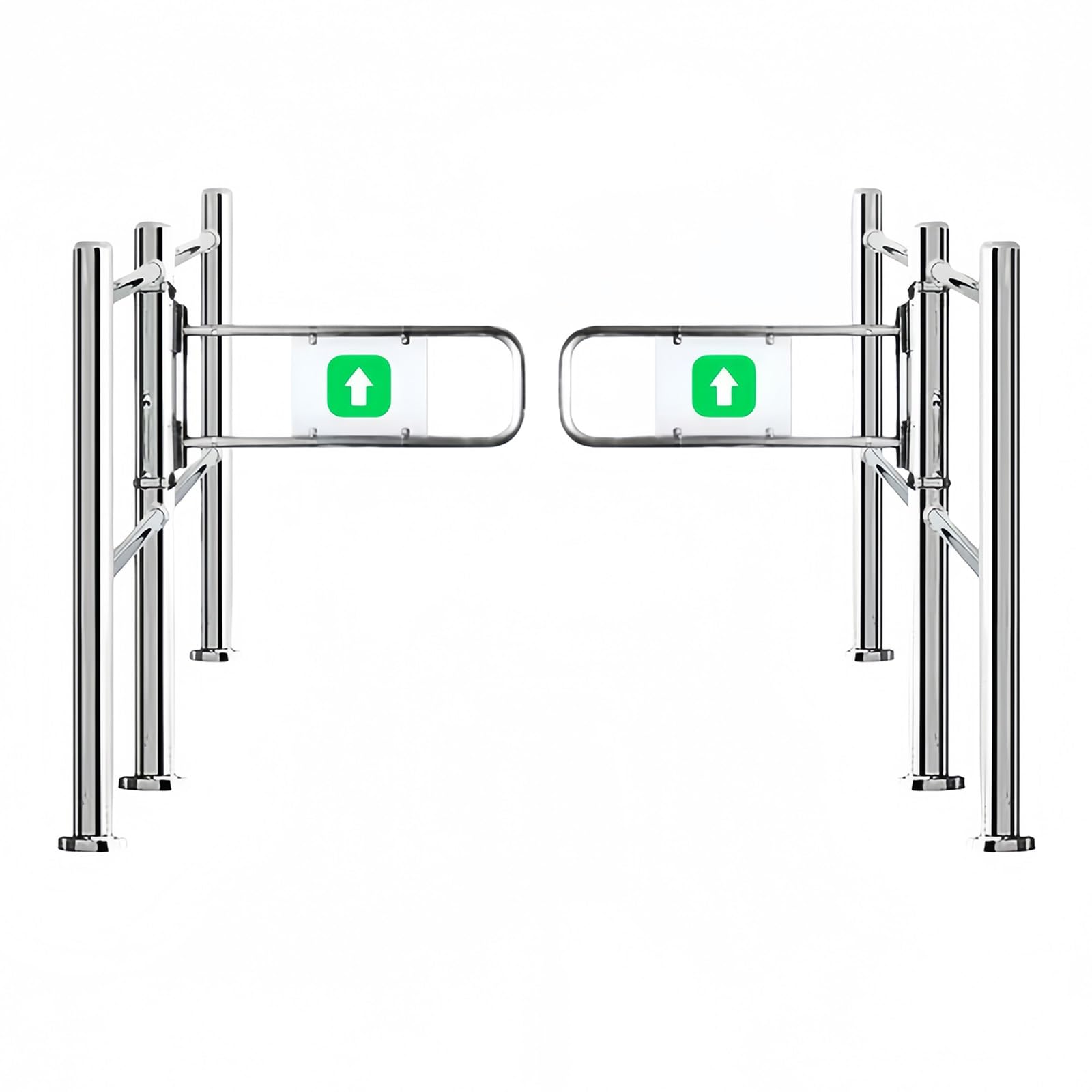 Aioneer Automatic Swing Gate With Spring Closure, Adjustable Width For Supermarket Safety-190cm/74.8in