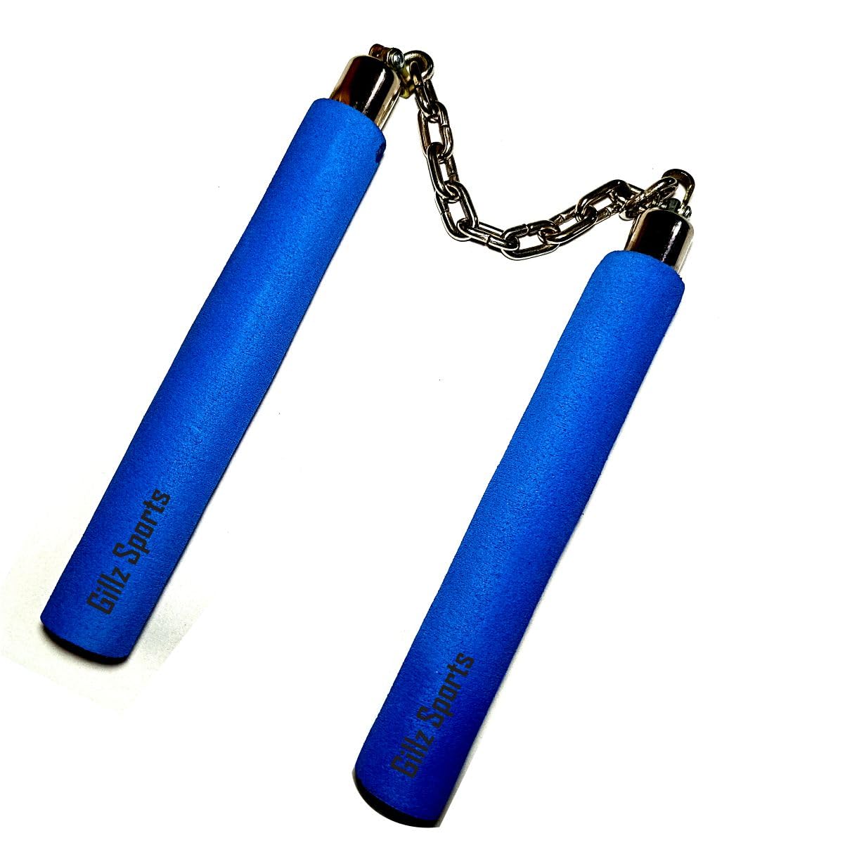 Gillz Sports Nunchaku Foam Handal with Steel Chain for Martial Arts Training and Self-Defense Equipment - (Blue Foam) (B0CQYVBDH2) Amazon Price History, Amazon Price Tracker