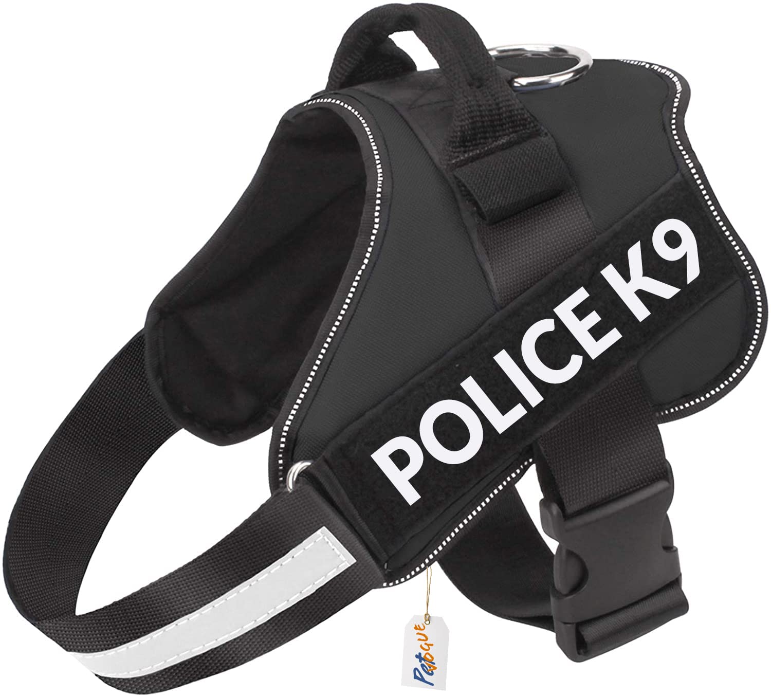 PetVogue Dog Harness with 3M Reflective|No Pull Dog Body Belt|Reflective Dog Vest Oxford Fabric|Soft Padded Easy Control Dog Chest Neck Belt|No More Pulling & Choking|for All Size Dogs, Medium,Black (B09JP9K35L) Amazon Price History, Amazon Price Tracker