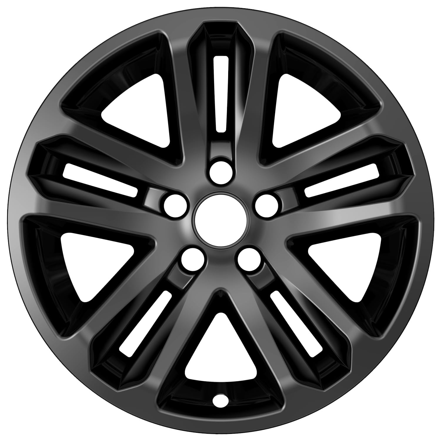 TangMiGe 4-Pack Wheel Skins Compatible with Ford Explorer 2011-2017, 18 inch 18", Hubcap Wheel Cover, Compare Your Wheel Shape & Size Carefully (Black Color)