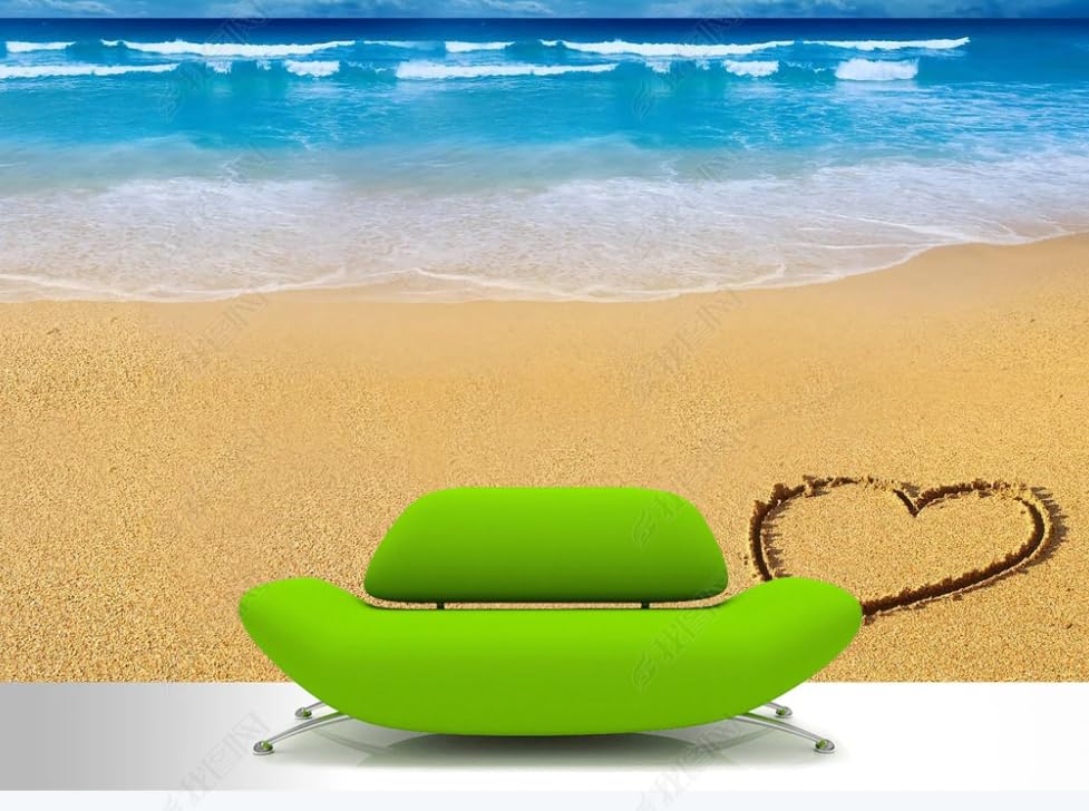 Papier Peint Intissé Mer et Amour | Tapisserie Murale Premium Grand Format